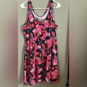 Disney Alice in Wonderland Cheshire Cat Dress Size Large